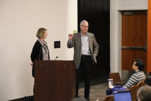 Elizabeth Boyd and John Slattery answer audience questions.