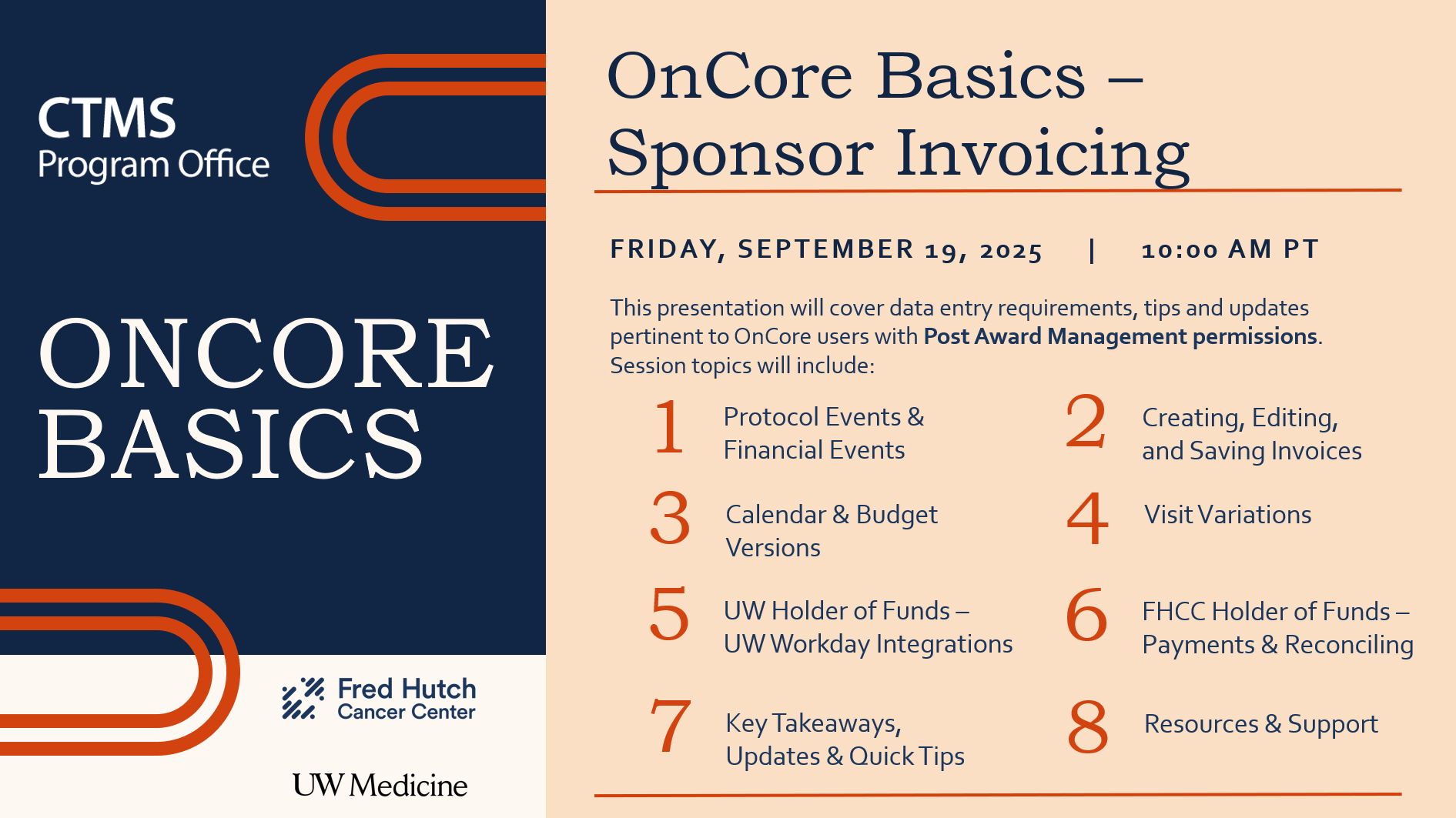 OnCore Basic Webinar: Sponsor Invoicing @ Zoom