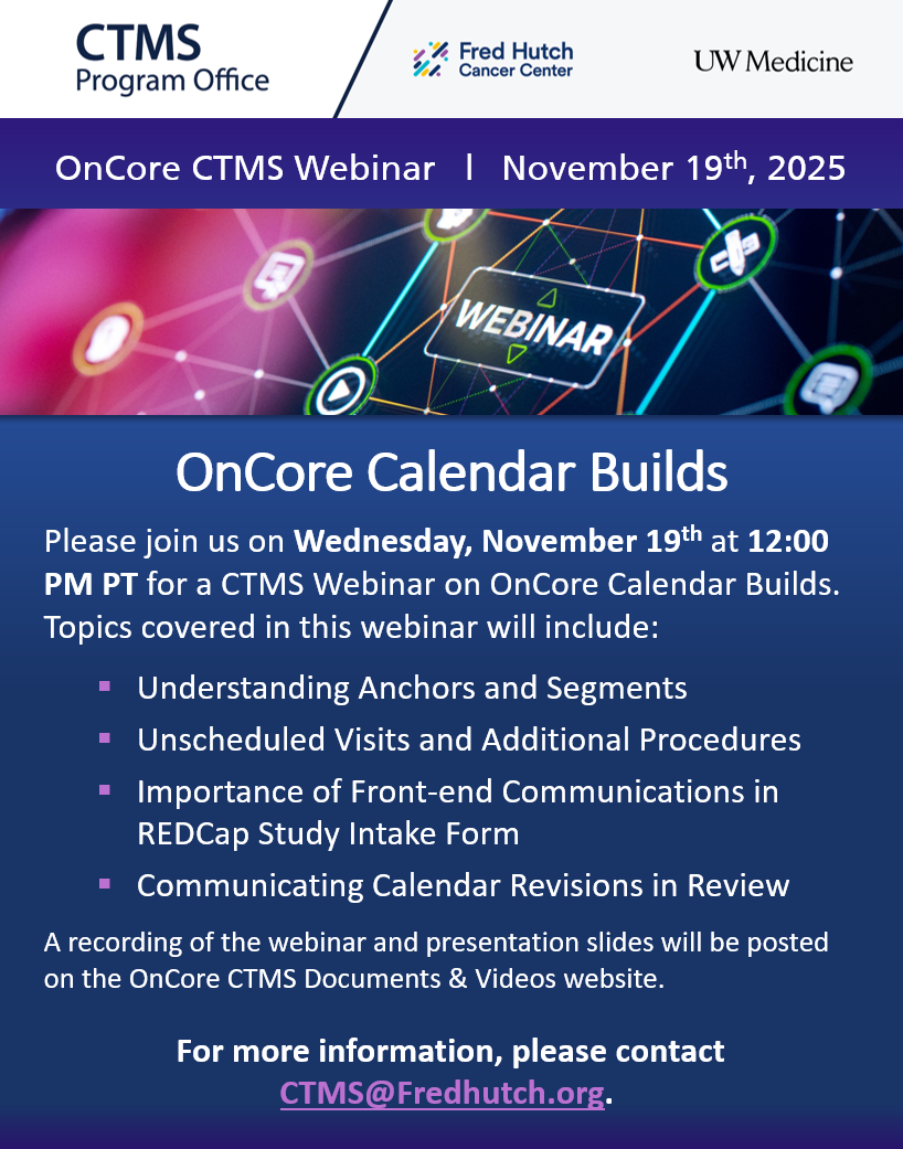 OnCore Webinar: How Calendars are Built @ Zoom