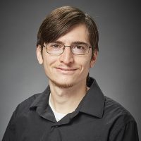 Gary Dunn, doctorate student in the Matthew Taylor Lab in the Department of Microbiology and Immunology at Montana State University, Monday, Dec. 7, 2020, in Bozeman, Mont.
MSU Photo by Adrian Sanchez-Gonzalez