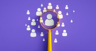 human-resources-concept-magnifier-and-people-icon-on-purple-business-picture-id1324419719